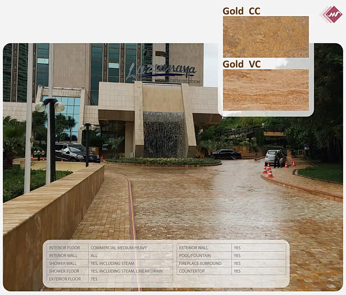 Gold Travertine